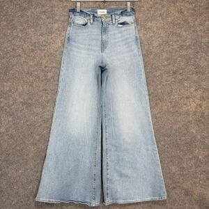 Frame Le Palazzo Wide Leg Jeans Womens 27 Light Blue Denim Jean Pants Flare 70s